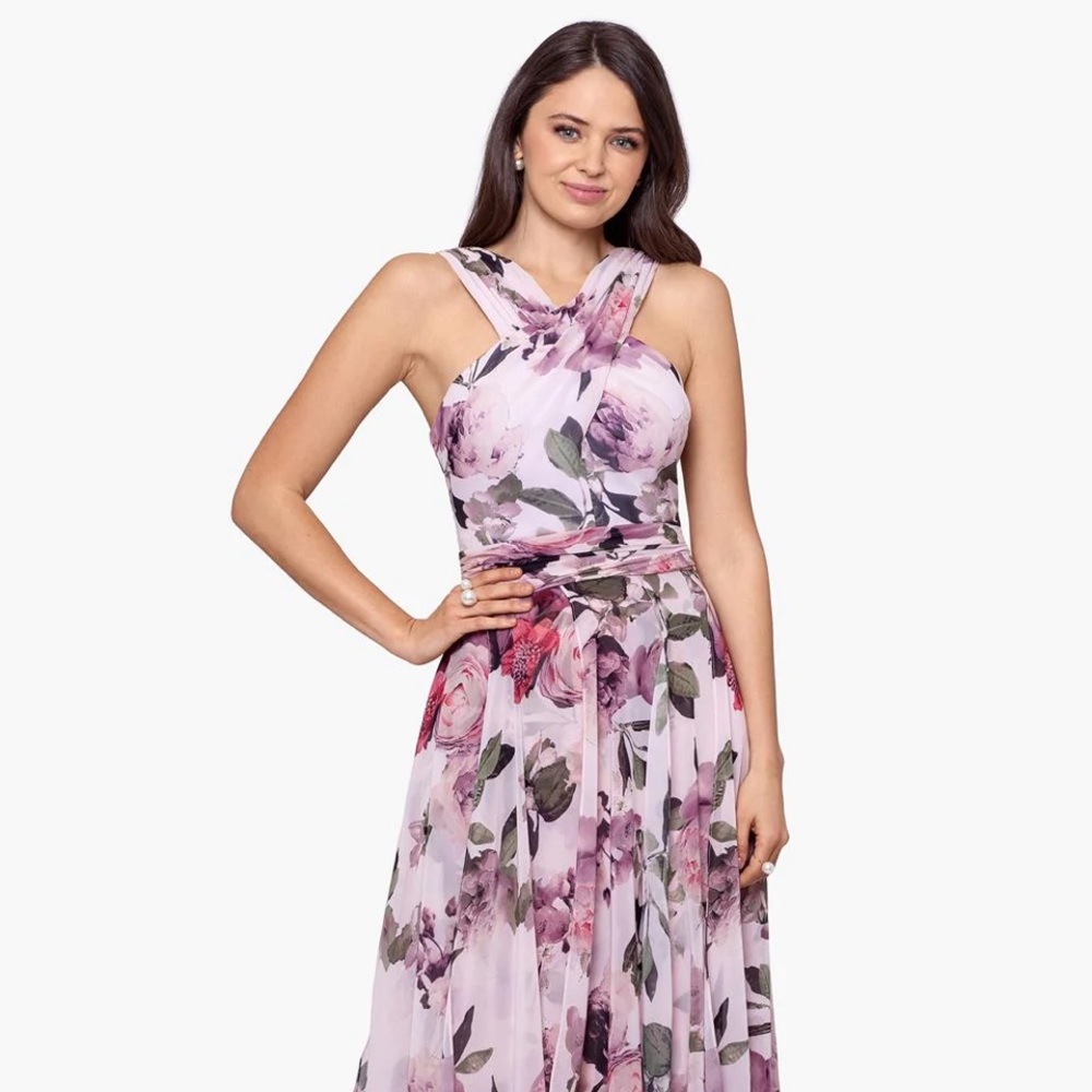 NWT Beautiful floral special occasion dress by Xscape